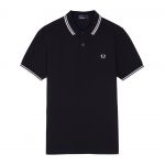 Fred Perry Polo Polo M3600 Slim Fit marine bandes blanche bleu - Taille EU M,EU L,EU XL