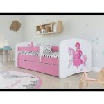 Kocot Kids - Lit babydreams 2 rose princesse sur Cheval tiroir et matelas inclus 160/80