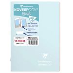 Clairefontaine Koverbook Blush cahier piqué A5 96 pages ligné couverture polypropylène opaque bicolore. - Bleu givré/Corail - Lot de 10