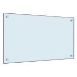 VidaXL Dosseret de cuisine Blanc 70 x 40 cm Verre tremp&eacute;