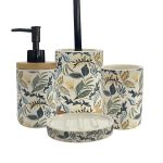 Guy Levasseur Set de salle de bain 4 pièces en céramique bleu