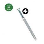 Fischer 50353 - Cheville à frapper N-Z acier électrozingué M06x80