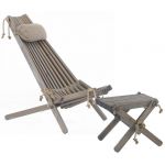 EcoFurn Chilienne scandinave avec repose-pieds en pin
