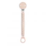 Suavinex Attache T&eacute;tine en Tisu, Attache Sucette avec Clip et Plaque en Silicone, Accroche T&eacute;tine pour B&eacute;b&eacute;s +0 Mois, Attache T&eacute;tine pour la Sucette Wonder et Wonderland, Rose