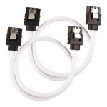 Corsair Câble SATA gainé Premium 30 cm (coloris blanc)
