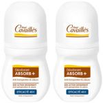 Rogé Cavaillès Déodorant ABSORB+ 48h Anti-Traces Roll-On 50ml x2