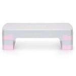 Actiget Stepper D'exercice - R&eacute;glable, 3 Niveaux De Hauteur &iquest; Rose-Gris