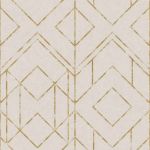 A.S. Creation Papier peint intissé 378693 Metropolitan Stories 2 - Geometrisch Beige/Crème Argent - 10,05 x 0,53 m