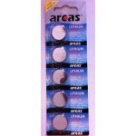 Arcas Pack de 5 piles Lithium Special CR2032