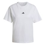 Adidas T-shirt Essentials Small Logo manches courtes blanc pur femme - L