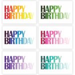 Partizzle 48x Cartes d'anniversaire avec enveloppe - Envoyer des cartes de vœux - Cartes postales d'anniversaire - 15x10 cm - Joyeux anniversaire