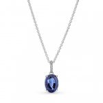 Pandora Collier &agrave; cha&icirc;ne argent sterling Oxyde de Zirconium femme, Argent&eacute;, 11,4mm - 390055C01-45