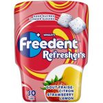 Freedent REFRESHERS - Chewing-gum Goût Fraise Citron - Boîte De 30 Dragées - 67g