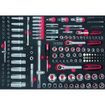 KS Tools 711.1011 Module de douilles et accessoires 1/4'' - 3/8'' - 1/2'', 172 pièces