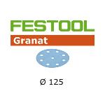 Festool StickFix Granat 125 mm - Bo&icirc;te de 100 disques abrasifs