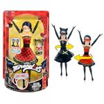 Bandai Miraculous - Poupée Ladybug Transformation - Poupée 26 cm Qui se transforme en Lady Noire et Bug Noire - Jouet Miraculous - Poupée articulée avec 2 Tenues - Jouet Enfant 4 Ans et + - P50414
