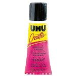 UHU Tube de colle Creativ Feutrine & Ruban pour tissus 38ml