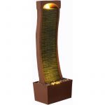 Teamson Fontaine LED en polyr&eacute;sine, rouge