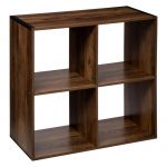 Five Meuble &Eacute;tag&egrave;re en Bois 4 Cases coloris Marron Mix Industriel H 67 5 cm
