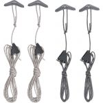 Sea to Summit Ground Control Guy Cords 4 Pack, gris Cordelette