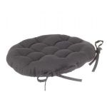 Galette de Chaise Ronde "Leana" 40cm Gris Foncé Prix