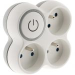 Lifedom Triplite 16A fa&ccedil;ade + interrupteur gris / blanc