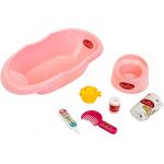 Klein Baignoire b&eacute;b&eacute; avec accessoires Princess Coralie rose 43 x 23 x 10 cm