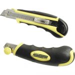 Brüder Mannesmann Cutter universel avec ajustement de lame automatique Softgrip 60100Cutter, couteau