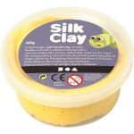 Creotime P&acirc;te &agrave; modeler auto-durcissante Silk Clay - Jaune - 40 gr