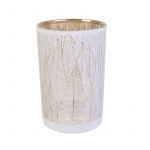 The home deco factory Vase Déco en Verre "Tauri" 20cm Blanc