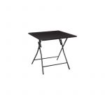 Table Pliante Design "Bivouac" 80x80cm Noir Prix