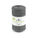 Dmc Pelote de fil Nova Vita 4 - coton recycl&eacute; gris anthracite n&deg;12