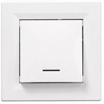 Schneider Electric Interrupteur va-et-vient lumineux encastrable Asfora 10 A
