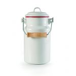 Ibili BIDON A LAIT EMAIL BORDEAUX 1 L - DIAM 10 - H 22 CM