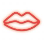 Forever Neon Led Light L&egrave;vres Rouge Chauve-Souris+usb