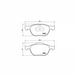 Brembo 4 plaquettes de frein P24061