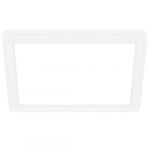 BRILONER - Plafonnier LED à lumière indirecte, plat, lumière blanche neutre, ampoule LED, plafonnier, lampe de salon, cuisine, éclairage de plafond, couloir, 19 x 19 x 3 cm, blanc