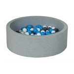 Velinda Piscine à balles pour Enfant, Aire de Jeu + 150 balles