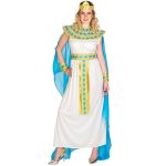 TecTake Costume de Cl&eacute;op&acirc;tre pour femme - taille S - blanc - robe, collier, accessoires pour les cheveux, bracelets