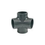 Té PVC 90° 4 voies Ø 63 mm - Fitt