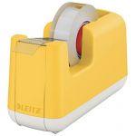 Leitz Dévidoir à Ruban Adhésif, Base Robuste, Cosy, Jaune, 53670019