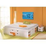 Interlink Lit Till 140 x 200 cm avec rangement