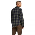 Jack & Jones JJEGINGHAM Twill Shirt L/S Noos Chemise, Vert Olive, XXL Homme