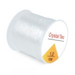 SUTOUG 1 mm Fil &eacute;lastique pour Bracelets 100 m Fil &eacute;lastique en Cristal pour Bracelet Perles Bijoux DIY Bricolage Bracelets Colliers