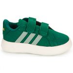 Adidas Baskets basses enfant GRAND COURT 2.0 CF I Vert - Taille 19,20,21,22,23,24,25,26,27