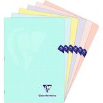 Clairefontaine Cahier 21 x 29.7 cm Grands carreaux Seyès 96 pages Mimesys Pastel