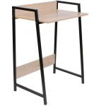 The home deco factory Bureau en bois et métal Gemini Noir - Noir