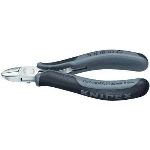 Knipex 77 12 115 ESD - Pince coupante de c&ocirc;t&eacute; pour l&eacute;lectronique &Oslash;0,3 - 1,6