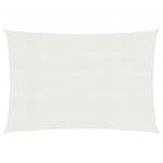 VidaXL Voile d'ombrage 160 g/m&sup2; Blanc 5x8 m PEHD