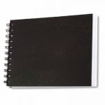 Clairefontaine 96066C - Album de Voyage de 25 feuilles de papier aquarelle Fontaine &agrave; grain torchon, 300 g/m&sup2;, 20x20, couverture havane